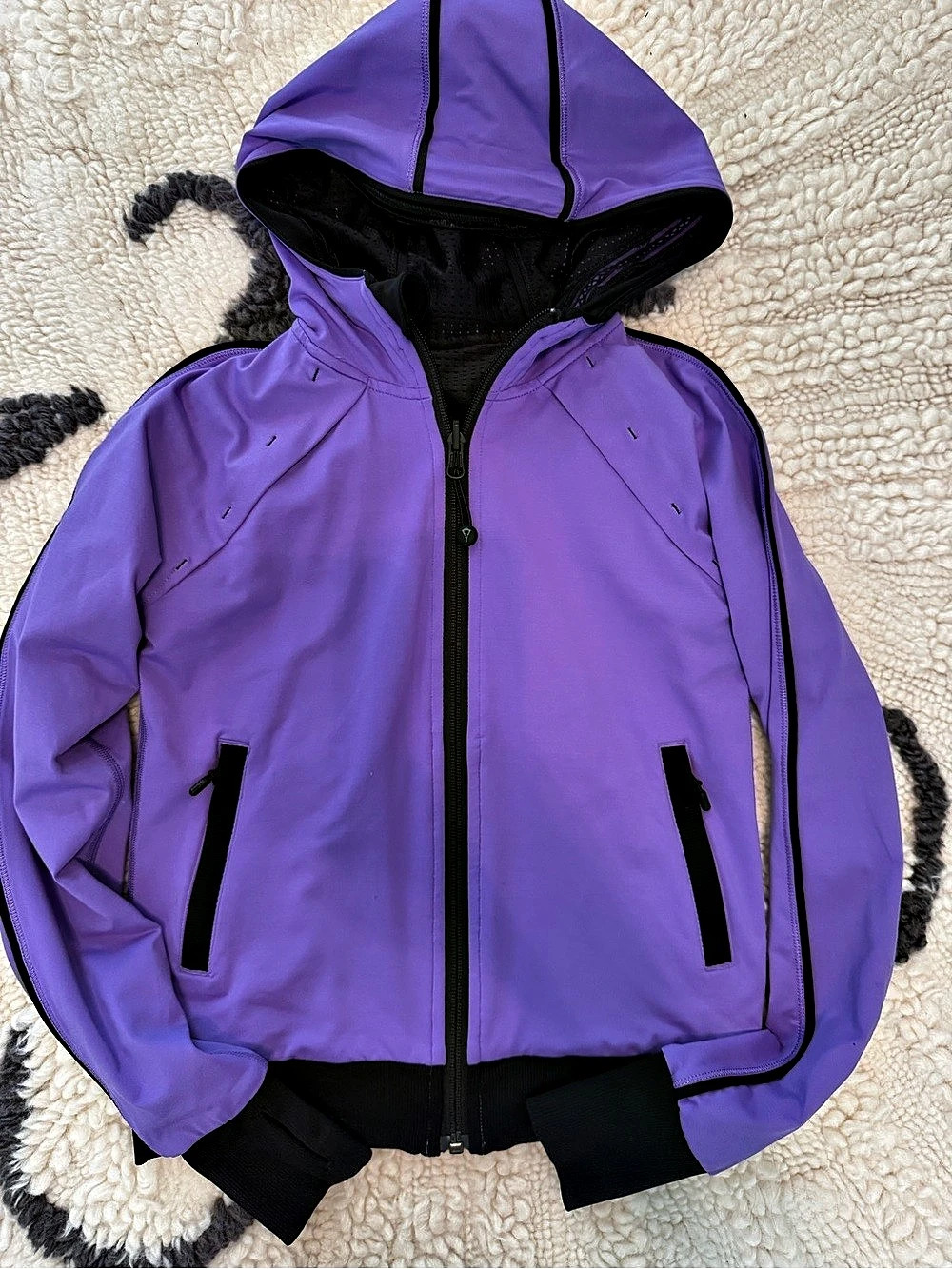 ivivva Girls Purple Hooded Jacket Size 8